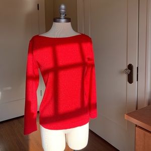 Red sparkly sweater